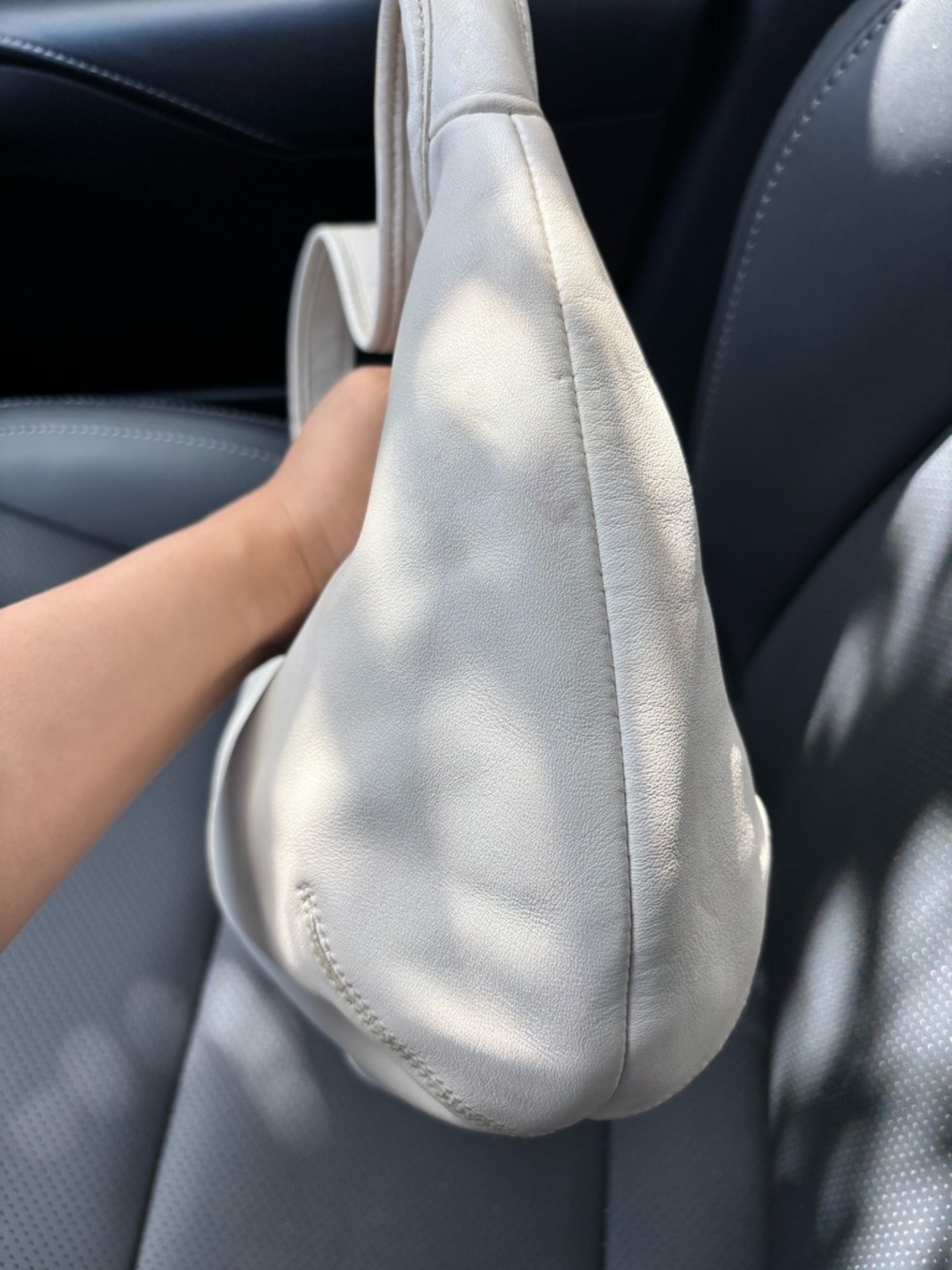 Coach Ergo White Leather Shoulder Bag Y2K Minimalist - Picture 7 of 11